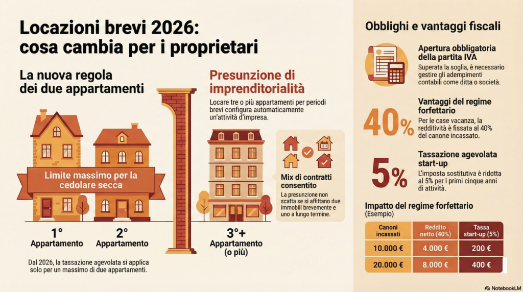 La nuova disciplina delle locazioni brevi a partire dal 2026